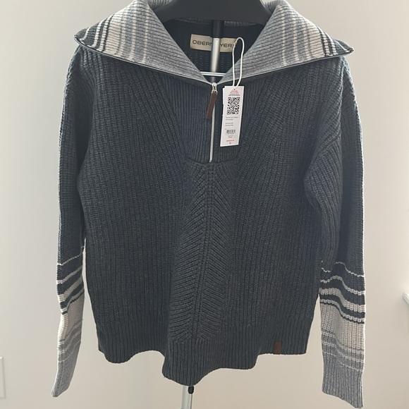 OBERMEYER Merino Wool LIMBER 1/2 ZIP SWEATER WOMEN'S - Picture 2 of 6